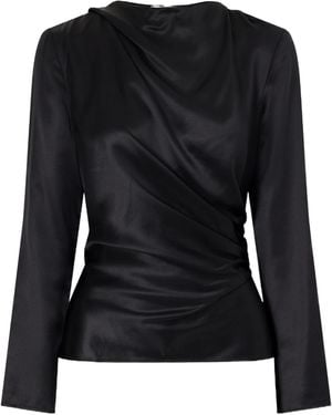 Loulou de Saison Satin Top - Black