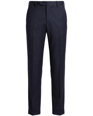 Peserico Pleated Casual Trousers - Blue