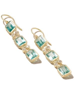 Ileana Makri 18-Karat Diamond Earrings - Metallic