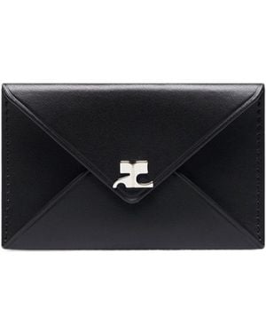Courreges Courrèges Envelope Card Holder - Black