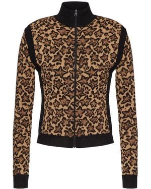 RED Valentino Leo Star Jacquard Jumper - Brown