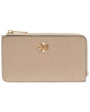 Tory Burch Zip Wallet - Natural