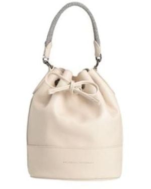 Brunello Cucinelli Plain Colour Handbags - Natural