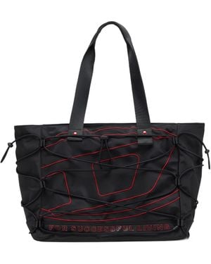 DIESEL Fashionable Pleated Handbag - Black