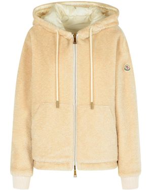 Moncler Long-Sleeved Hooded Cotton Jacket - Natural