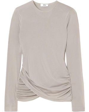Agolde Eve Twist Tee - Grey