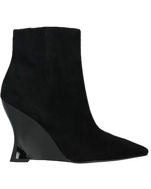 Tory Burch Suede Block-Heel Ankle Boots - Black