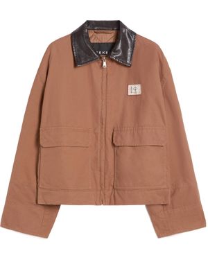 Weekend by Maxmara Patch-Pocket Collared Coat - Brown