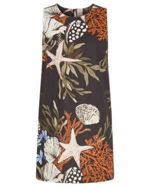 Marella Sleeveless Poplin Dress - Multicolour