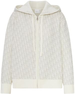 Dior Long-Sleeved Hooded Sweatshirt - White