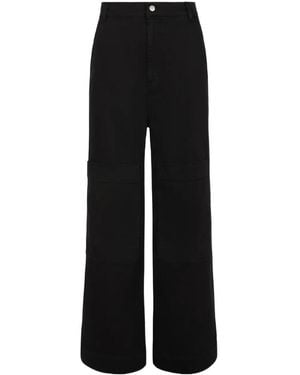 P.A.R.O.S.H. Low-Rise Wide-Leg Jeans - Black