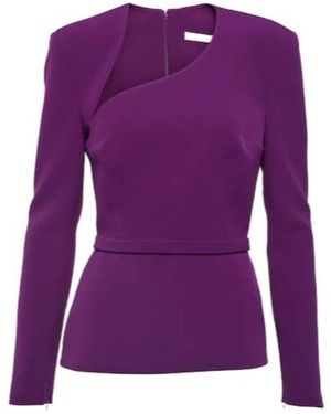 Safiyaa Cutout Detail Top - Purple