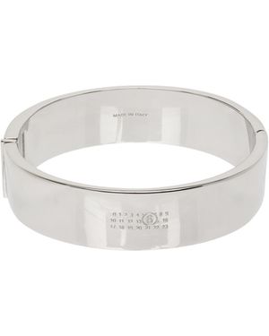MM6 by Maison Margiela Logo-Engraved Bracelet - White