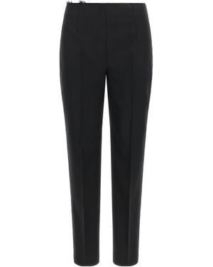 Gianluca Capannolo Frayed Edge Casual Pants - Black