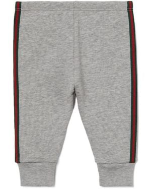 Gucci Stripe-Detail Pants - Gray