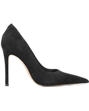 Michael Kors Pointed-Toe Suede Heeled Pumps - Black