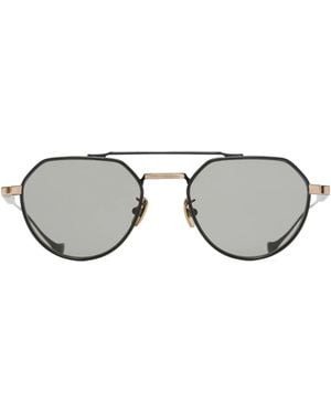 Cutler and Gross Draycott 1426 Round Sunglasses - Metallic