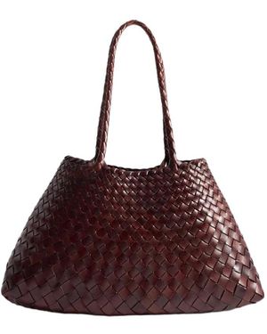 Dragon Diffusion Big Santa Croce Woven Tote Bag - Brown