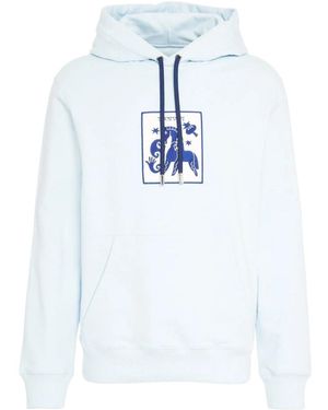 Lanvin Drawstring Hooded Sweatshirt - White