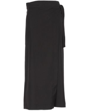 Barena Fulvia Wrap Midi Skirt - Black