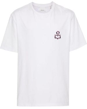 Isabel Marant Hugo Logo-Embroidered T-Shirt - White