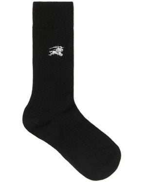 Burberry Wool Blend Socks - Black