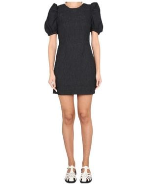 Baum und Pferdgarten Puff Sleeve Dress - Black