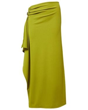 Christopher Esber Crystal Pendant Maxi Skirt - Green