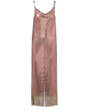 Rabanne Fringed Metallic Midi Dress - Multicolor