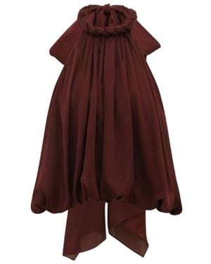 Zimmermann Luna Billow Halter Top - Red