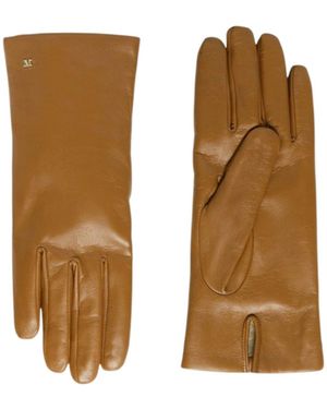 Max Mara Five-Finger Gloves - Natural