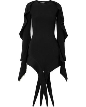 Mugler Solid-Color Dress - Black