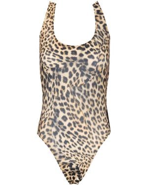 Norma Kamali Super Low Bakc Mio Swimwear - White
