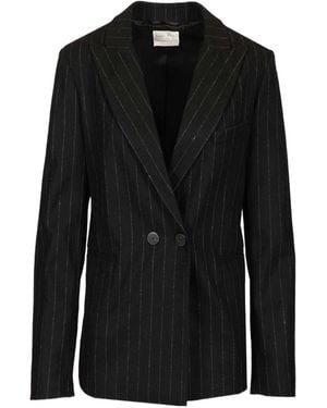forte_forte Striped Blazer - Black