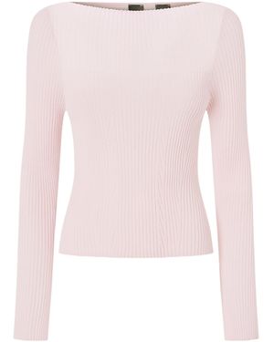 Pinko Boat-Neck Jumper - Pink