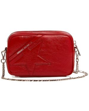 Golden Goose Star Patch Crossbody Bag - Red