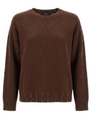 Fabiana Filippi Long-Sleeved Crewneck Jumper - Brown