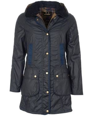 Barbour Bower Wax Jacket - Blue