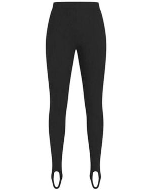 Frankie Shop Ribbed Casual Pants - Black
