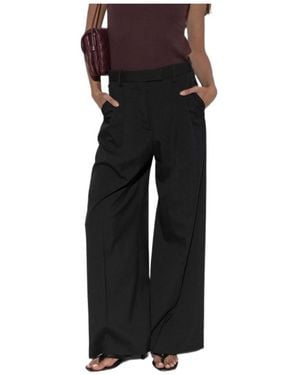 By Malene Birger Casual Pants With Belt Loops - Black