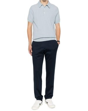 Brioni Short-Sleeved Polo Shirt - Blue