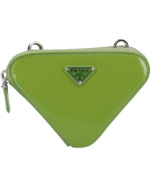 Prada Logo-Plaque Mini Bag - Green