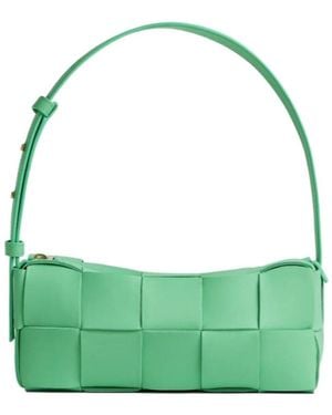 Bottega Veneta Small Cassette Shoulder Bag - Green
