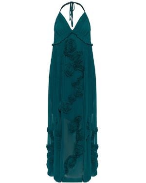 Dries Van Noten Drina Appliquéd Maxi Dress - Green