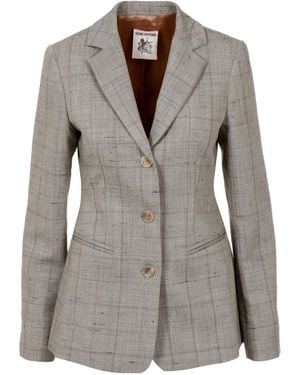 Semicouture Long-Sleeved Suit Jacket - Grey