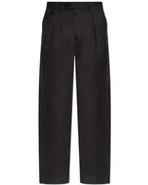 AllSaints Conway Pleated Wide-Leg Pants - Black