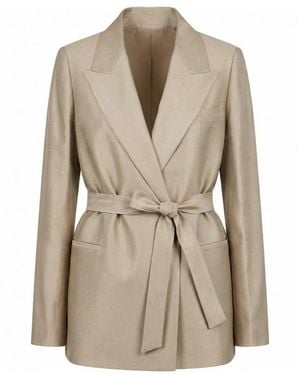 Peserico Long-Sleeve Blazer - Natural