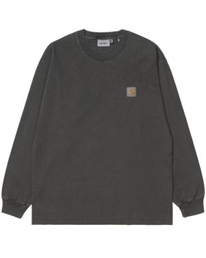 Carhartt Crew Neck Long-Sleeved T-Shirt - Grey