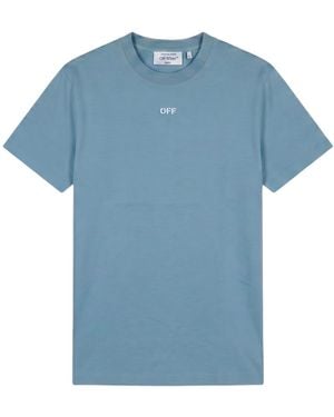 Off-White c/o Virgil Abloh Short-Sleeved T-Shirt - Blue