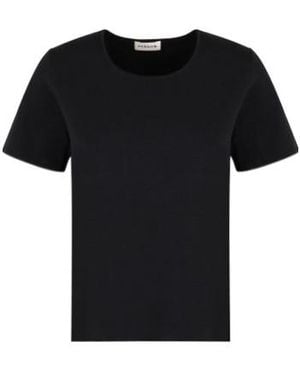 P.A.R.O.S.H. Straight Hem Knitted Top - Black